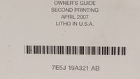 2007 Ford Fusion Owners Manual Book Guide OEM Used Auto Parts - Oemusedautoparts1.com