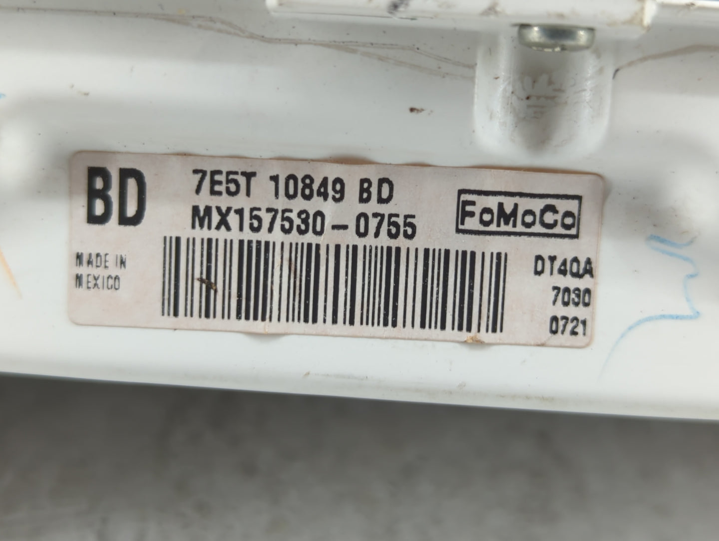 2007 Ford Fusion Instrument Cluster Speedometer Gauges P/N:7E5T-10849-BD Fits OEM Used Auto Parts - Oemusedautoparts1.com