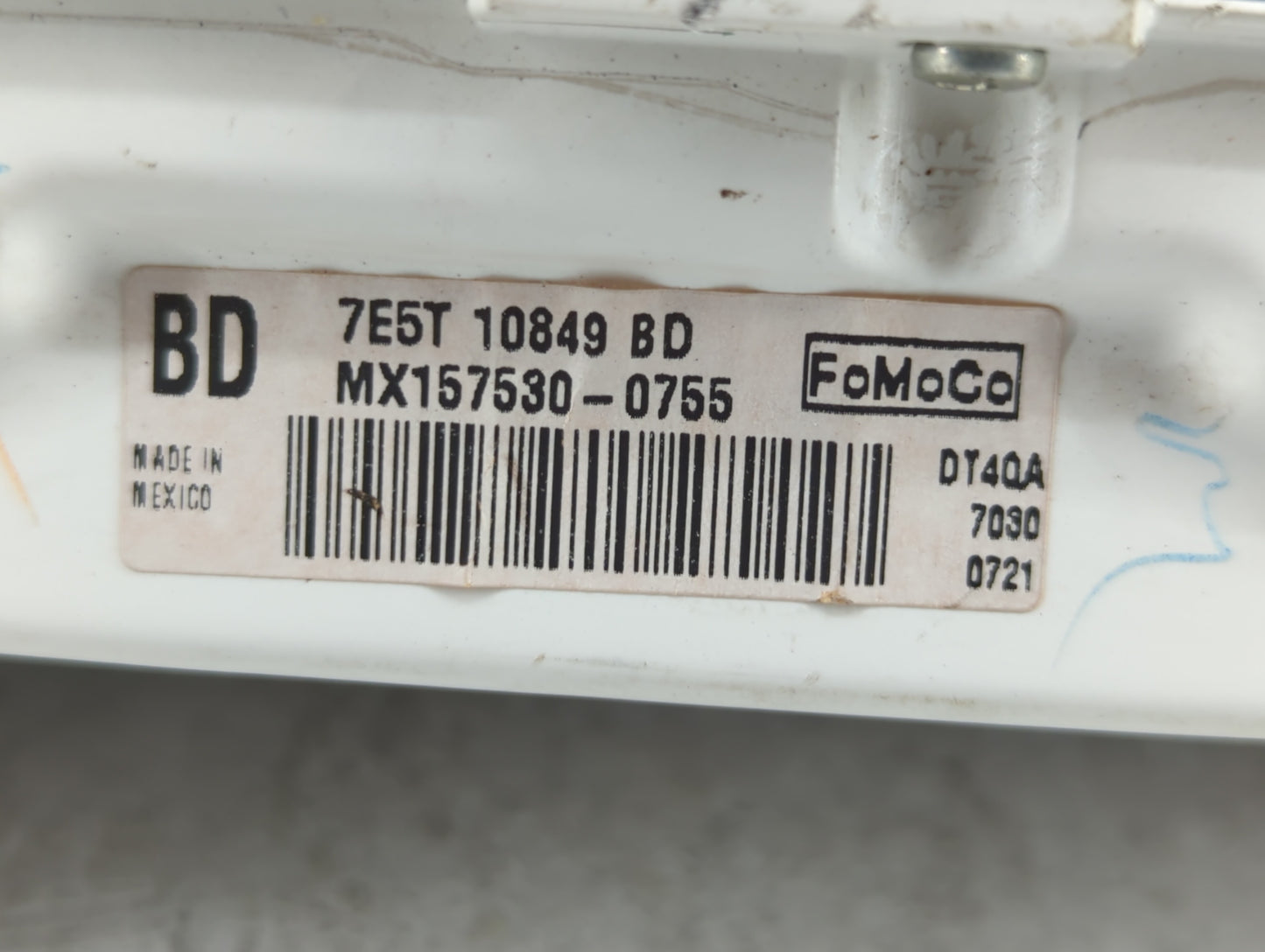 2007 Ford Fusion Instrument Cluster Speedometer Gauges P/N:7E5T-10849-BD Fits OEM Used Auto Parts - Oemusedautoparts1.com