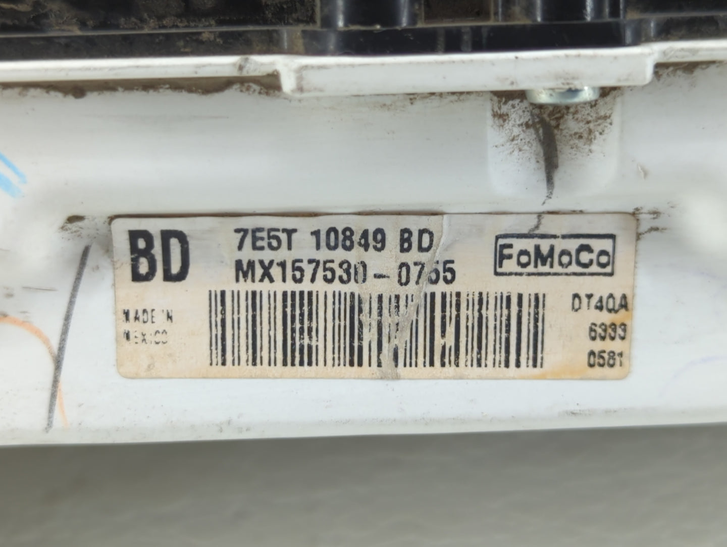 2007 Ford Fusion Instrument Cluster Speedometer Gauges P/N:7E5T-10849-BD Fits OEM Used Auto Parts - Oemusedautoparts1.com