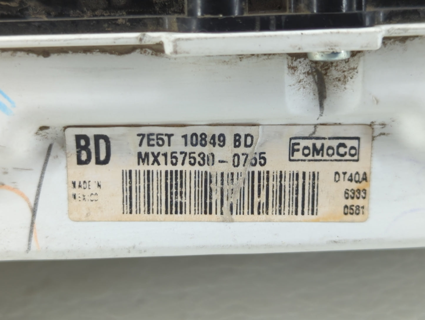 2007 Ford Fusion Instrument Cluster Speedometer Gauges P/N:7E5T-10849-BD Fits OEM Used Auto Parts - Oemusedautoparts1.com