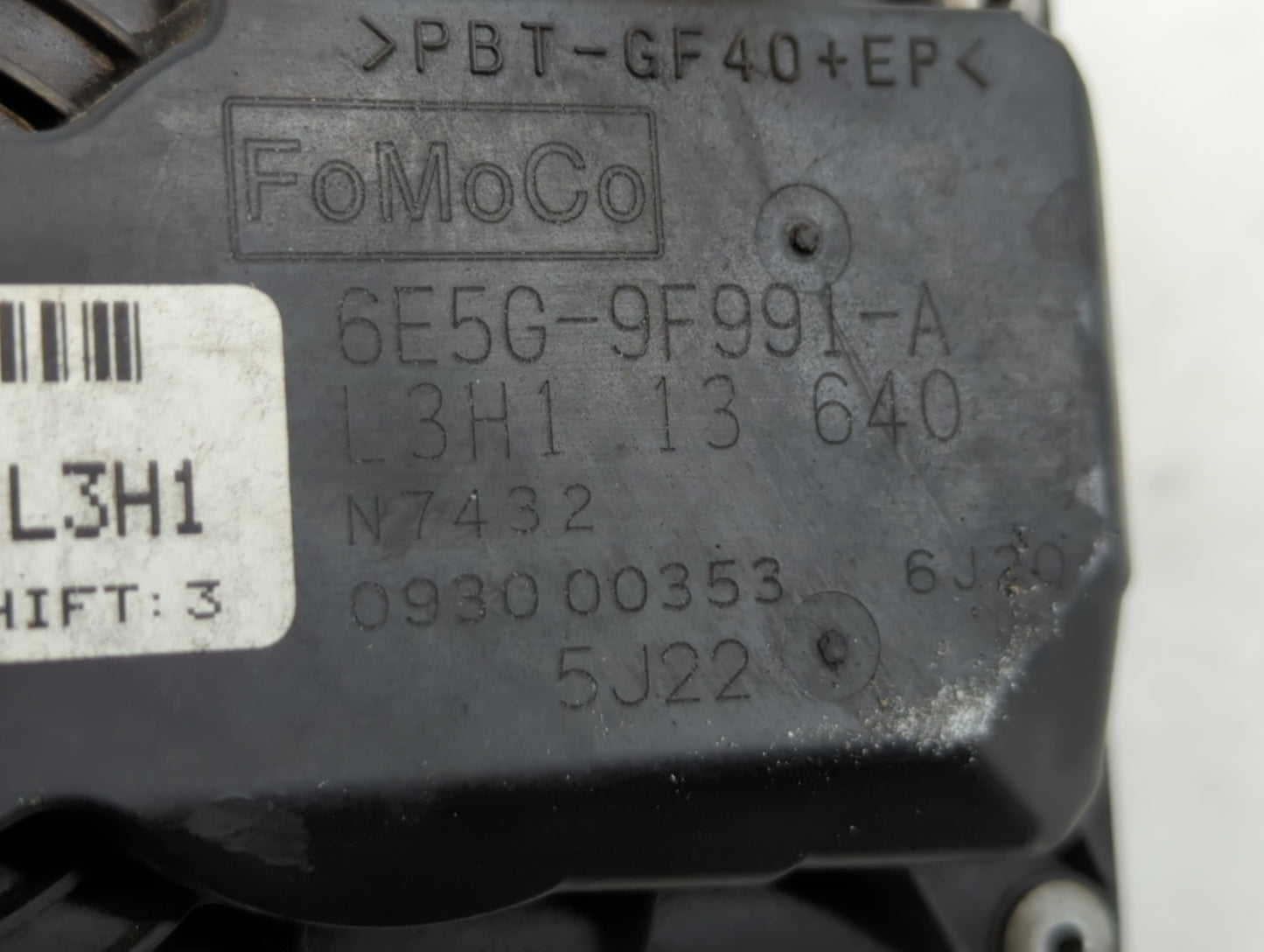 2006-2009 Ford Fusion Throttle Body P/N:6E5G-9F991-A Fits Fits 2006 2007 2008 2009 OEM Used Auto Parts - Oemusedautoparts1.c