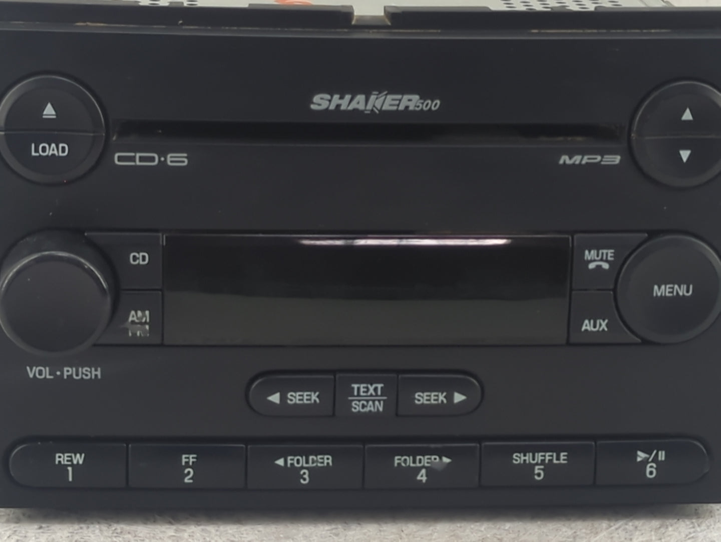 2007 Ford Mustang Radio AM FM Cd Player Receiver Replacement P/N:7R3T-18C815-NB 28084514 Fits OEM Used Auto Parts - Oemuseda