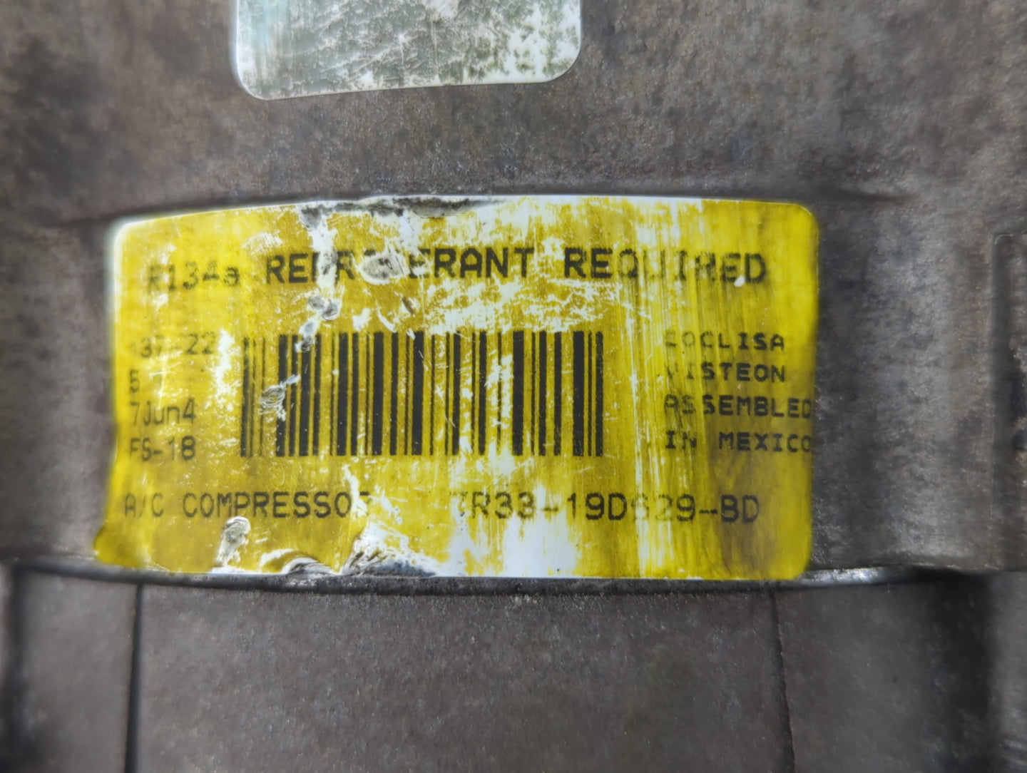 2007-2009 Ford Mustang Air Conditioning A/c Ac Compressor Oem - Oemusedautoparts1.com