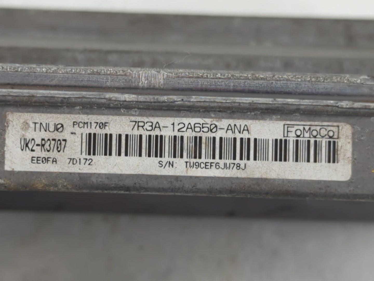 2007-2008 Ford Mustang PCM Engine Control Computer ECU ECM PCU OEM P/N:7R3A-12A650-ANA Fits Fits 2007 2008 OEM Used Auto Par