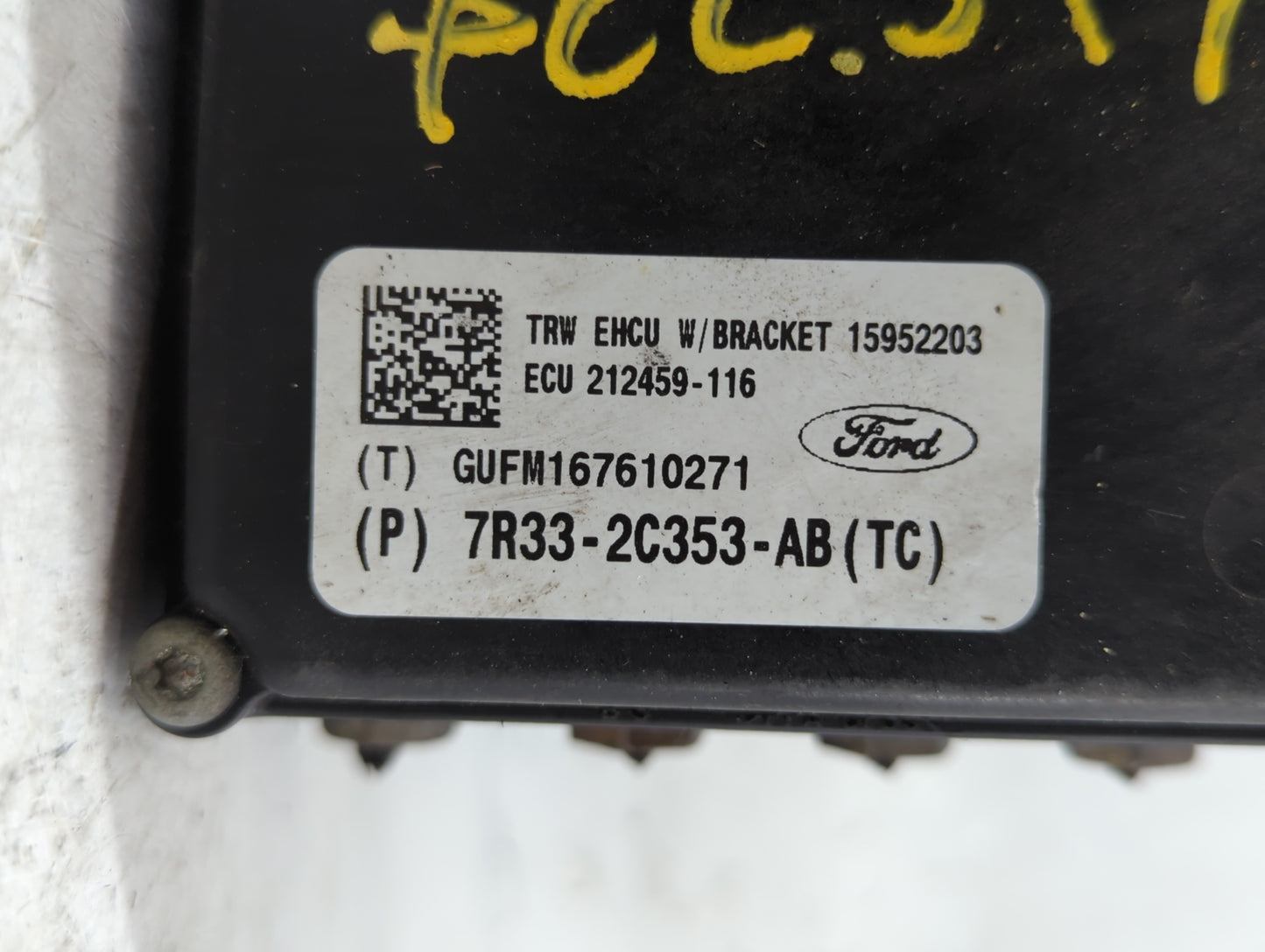 2007 Ford Mustang ABS Pump Control Module Replacement P/N:7R33-2C353-AB Fits OEM Used Auto Parts - Oemusedautoparts1.com