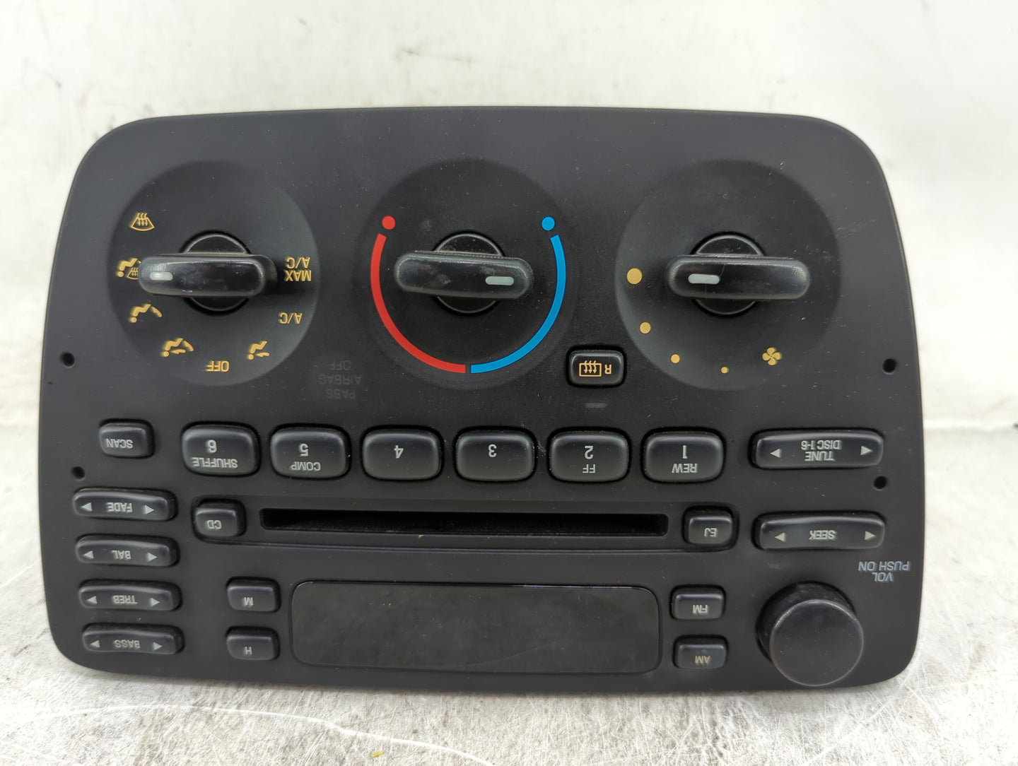 2007 Ford Taurus Climate Control Module Temperature AC/Heater Replacement P/N:4F1T-18C858-DC YF1F-18A965-AA Fits OEM Used Au