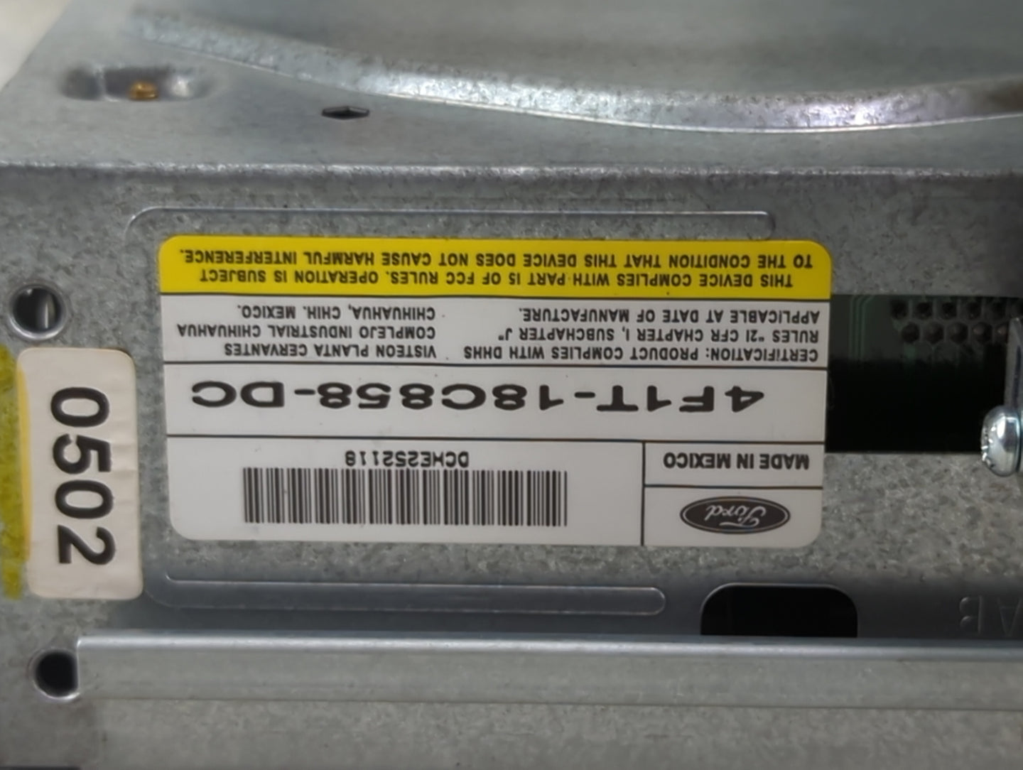 2007 Ford Taurus Climate Control Module Temperature AC/Heater Replacement P/N:4F1T-18C858-DC YF1F-18A965-AA Fits OEM Used Au