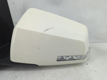 2007 Gmc Acadia Driver Left Side View Manual Door Mirror White