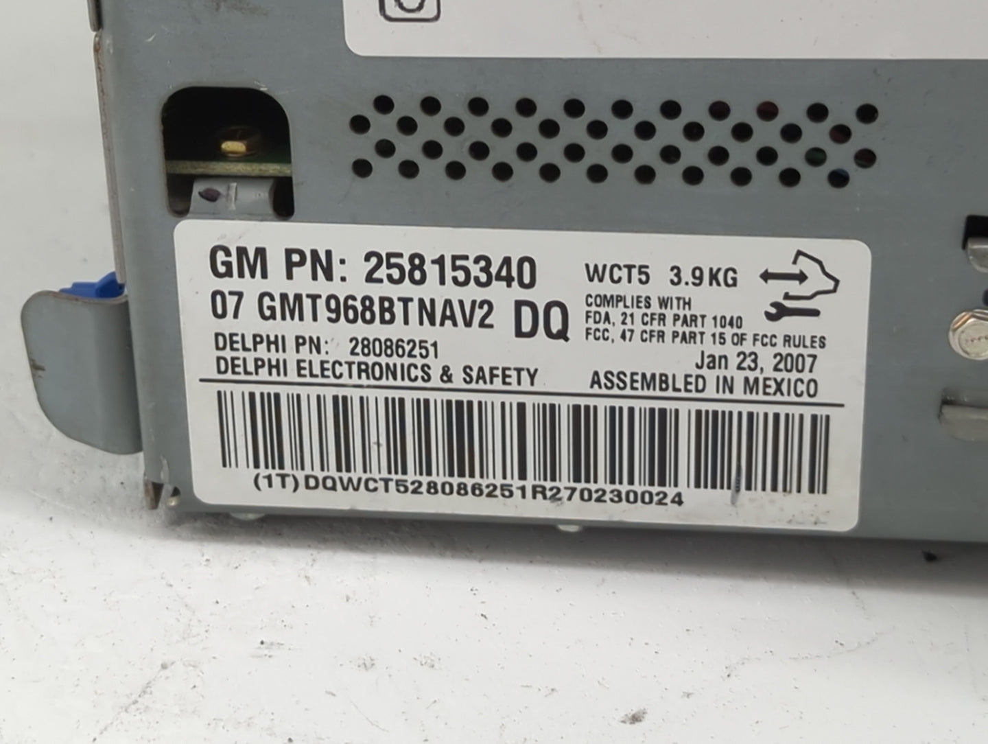 2007-2008 Gmc Acadia Radio AM FM Cd Player Receiver Replacement P/N:25815340 Fits Fits 2007 2008 OEM Used Auto Parts - Oemus