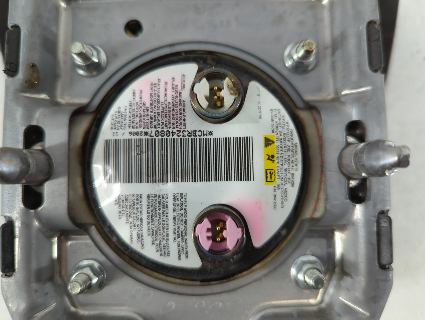 2007-2010 Gmc Acadia Air Bag Driver Left Steering Wheel Mounted P/N:AB3149Z003710063 Fits Fits 2007 2008 2009 2010 OEM Used 