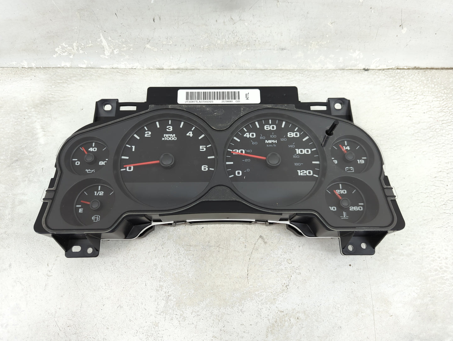 2007-2011 Gmc Sierra 1500 Instrument Cluster Speedometer Gauges P/N:25799981 Miles: Fits Fits 2007 2008 2009 2010 2011 OEM U