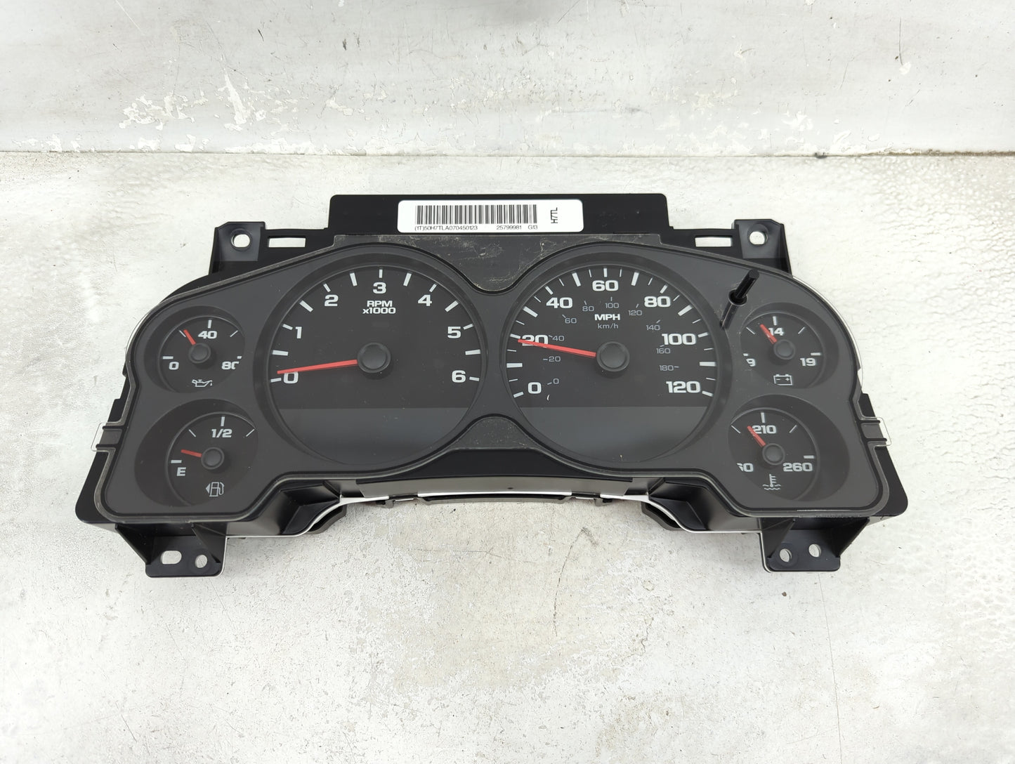 2007-2011 Gmc Sierra 1500 Instrument Cluster Speedometer Gauges P/N:25799981 Miles: Fits Fits 2007 2008 2009 2010 2011 OEM U