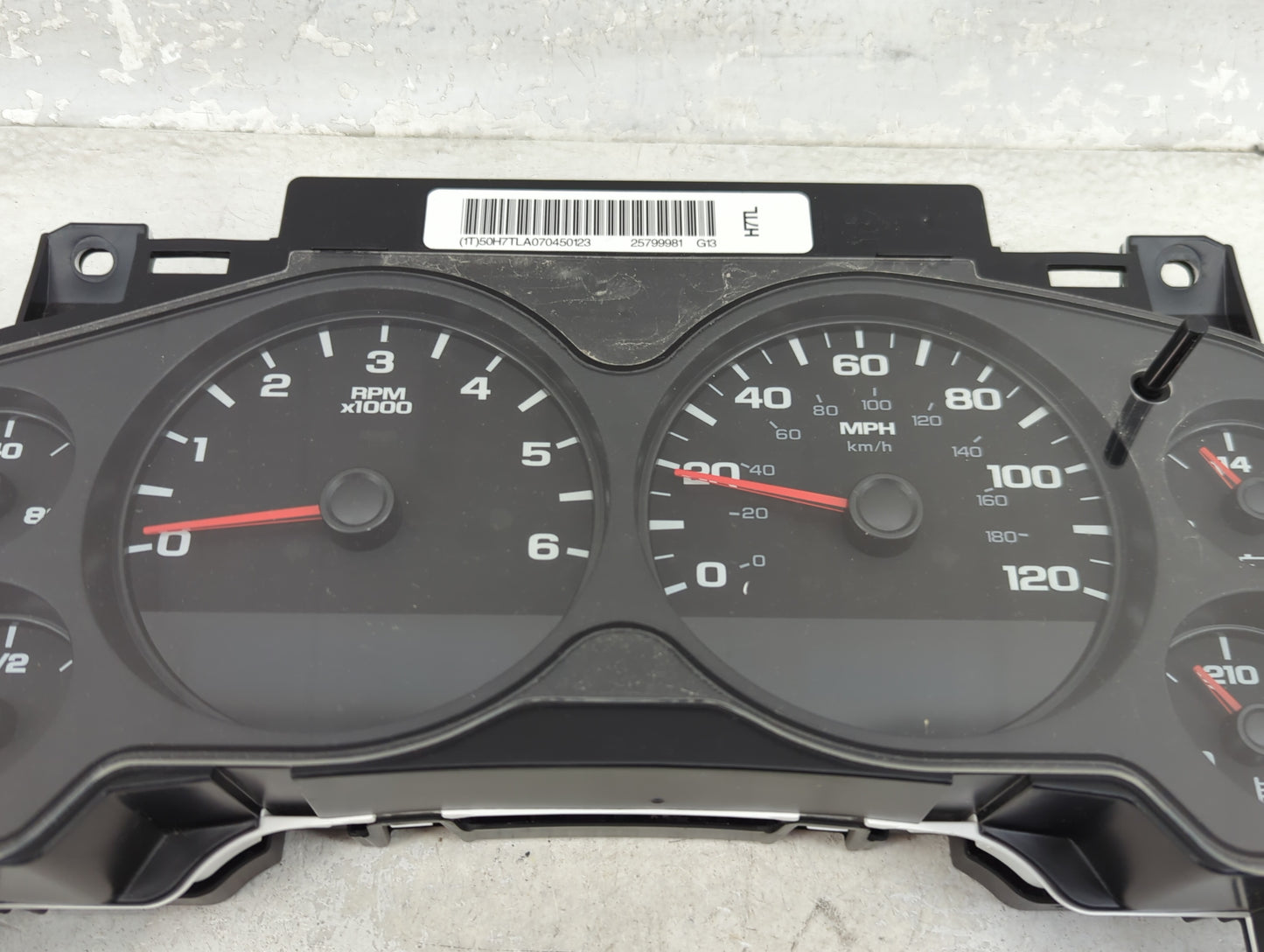 2007-2011 Gmc Sierra 1500 Instrument Cluster Speedometer Gauges P/N:25799981 Miles: Fits Fits 2007 2008 2009 2010 2011 OEM U