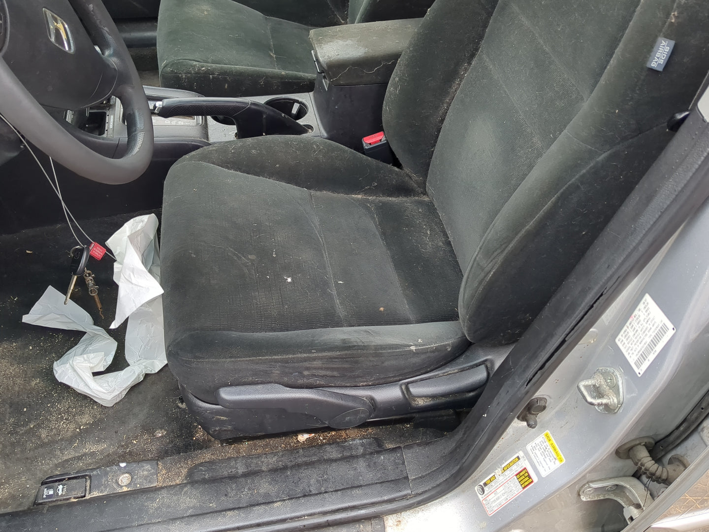 2005-2007 Honda Accord Driver Front Seat Oem 1234659 - Oemusedautoparts1.com