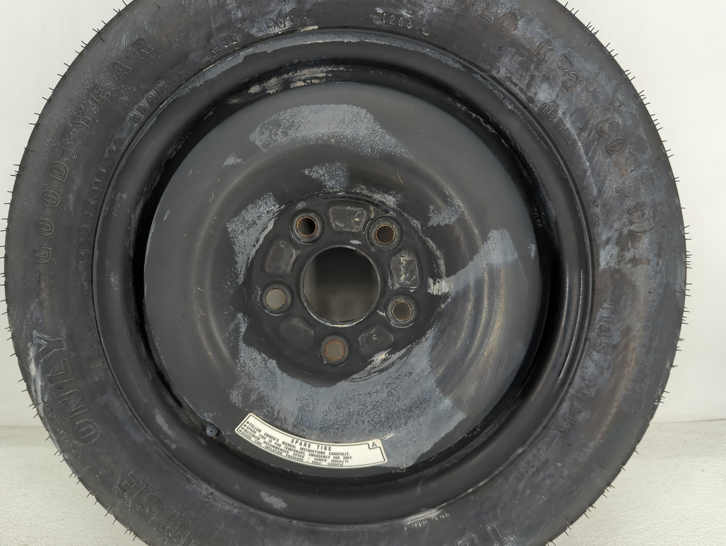 2003-2007 Honda Accord Spare Donut Tire Wheel Rim Oem - Oemusedautoparts1.com