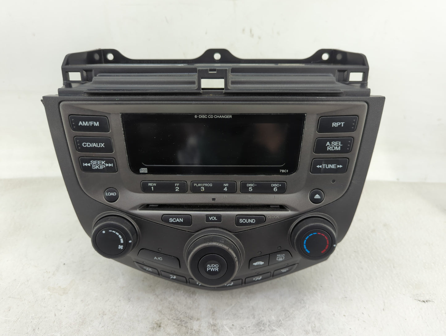 2007 Honda Accord Radio AM FM Cd Player Receiver Replacement P/N:39175-SDA-A120-M2 Fits OEM Used Auto Parts - Oemusedautopar