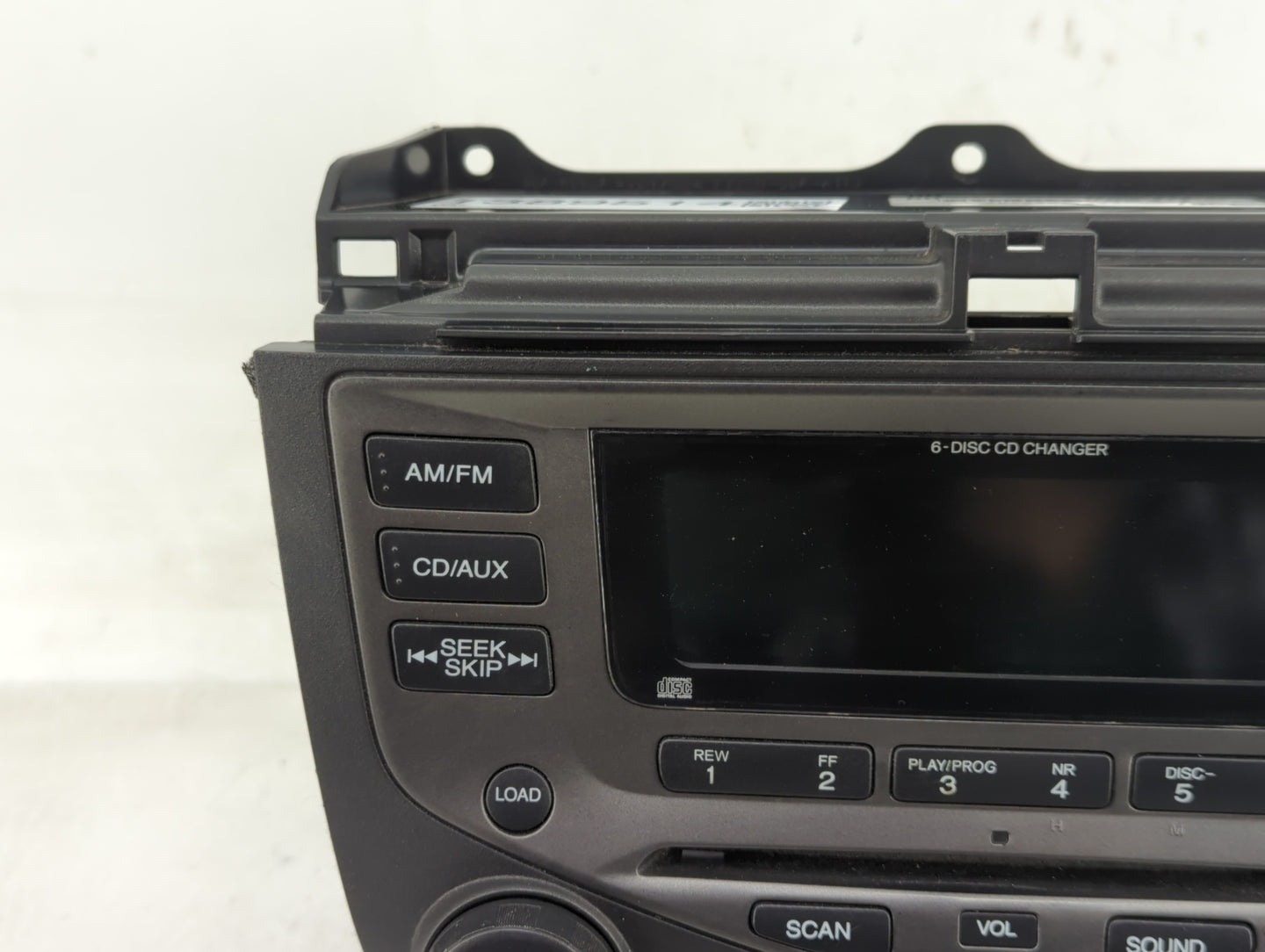 2007 Honda Accord Radio AM FM Cd Player Receiver Replacement P/N:39175-SDA-A120-M2 Fits OEM Used Auto Parts - Oemusedautopar