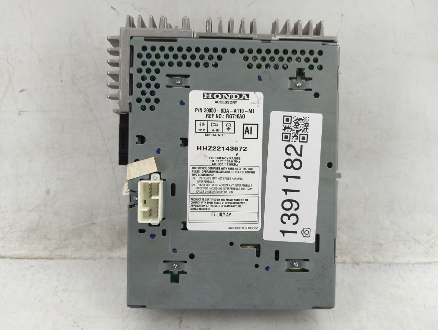 2003-2007 Honda Accord Radio AM FM Cd Player Receiver Replacement P/N:39050-SDA-A110-M1 Fits Fits 2003 2004 2005 2006 2007 O