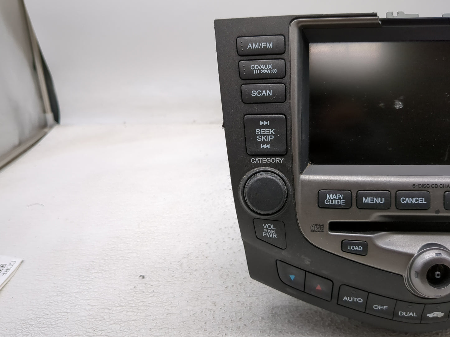 2006-2007 Honda Accord Radio AM FM Cd Player Receiver Replacement P/N:39051-SDA-L510-M1 Fits Fits 2006 2007 OEM Used Auto Pa
