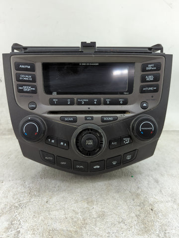 2007 Honda Accord Radio AM FM Cd Player Receiver Replacement Fits OEM Used Auto Parts - Oemusedautoparts1.com