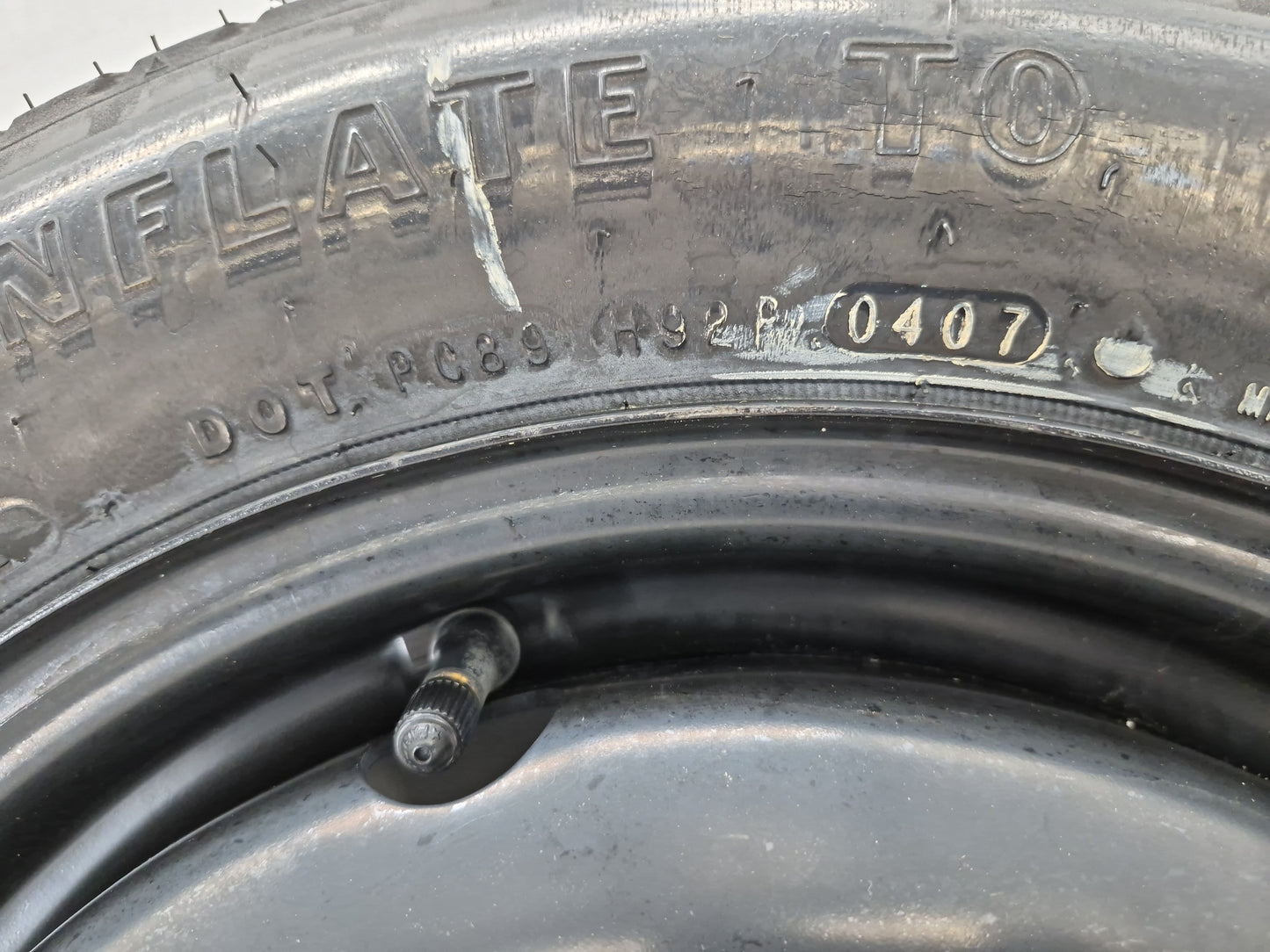 2003-2007 Honda Accord Spare Donut Tire Wheel Rim Oem 1461422 - Oemusedautoparts1.com