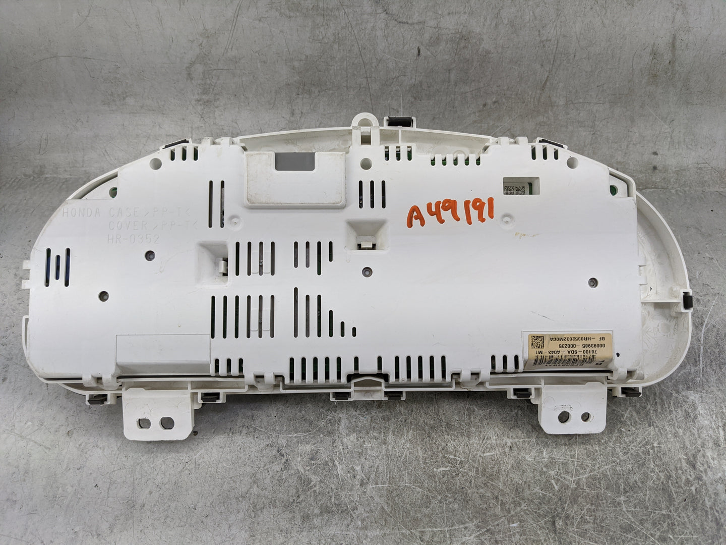 2003-2007 Honda Accord Instrument Cluster Speedometer Gauges P/N:78100-SDA-A043-M1 HR0352032M0CA Miles:124K Fits OEM Used Au