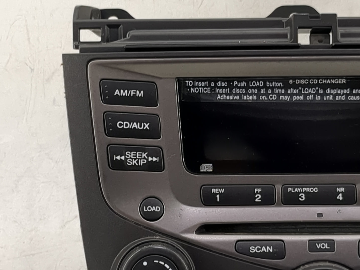 2003-2007 Honda Accord Radio AM FM Cd Player Receiver Replacement P/N:39175-SDA-A120-M2 CQ-EH1461Z Fits OEM Used Auto Parts 