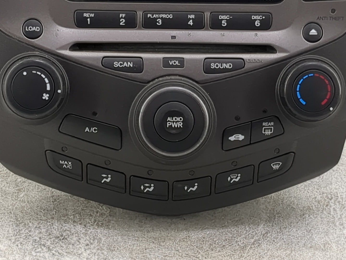 2003-2007 Honda Accord Radio AM FM Cd Player Receiver Replacement P/N:39175-SDA-A120-M2 CQ-EH1461Z Fits OEM Used Auto Parts 