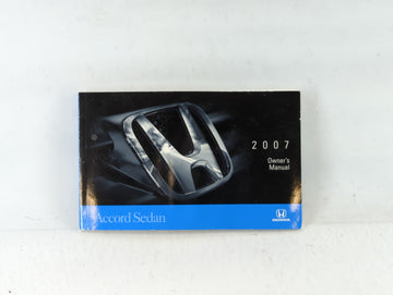 2007 Honda Accord Owners Manual Book Guide P/N:00X31-SDA-6422 31SDA642 OEM Used Auto Parts - Oemusedautoparts1.com