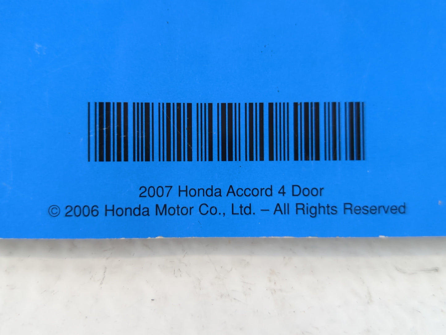 2007 Honda Accord Owners Manual Book Guide P/N:00X31-SDA-6422 31SDA642 OEM Used Auto Parts - Oemusedautoparts1.com