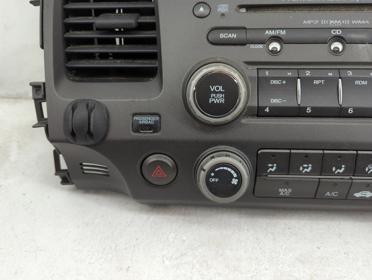 2006-2008 Honda Civic Radio AM FM Cd Player Receiver Replacement P/N:39100-SVB-A11 PH-2761C, 2861668517 Fits Fits 2006 2007 