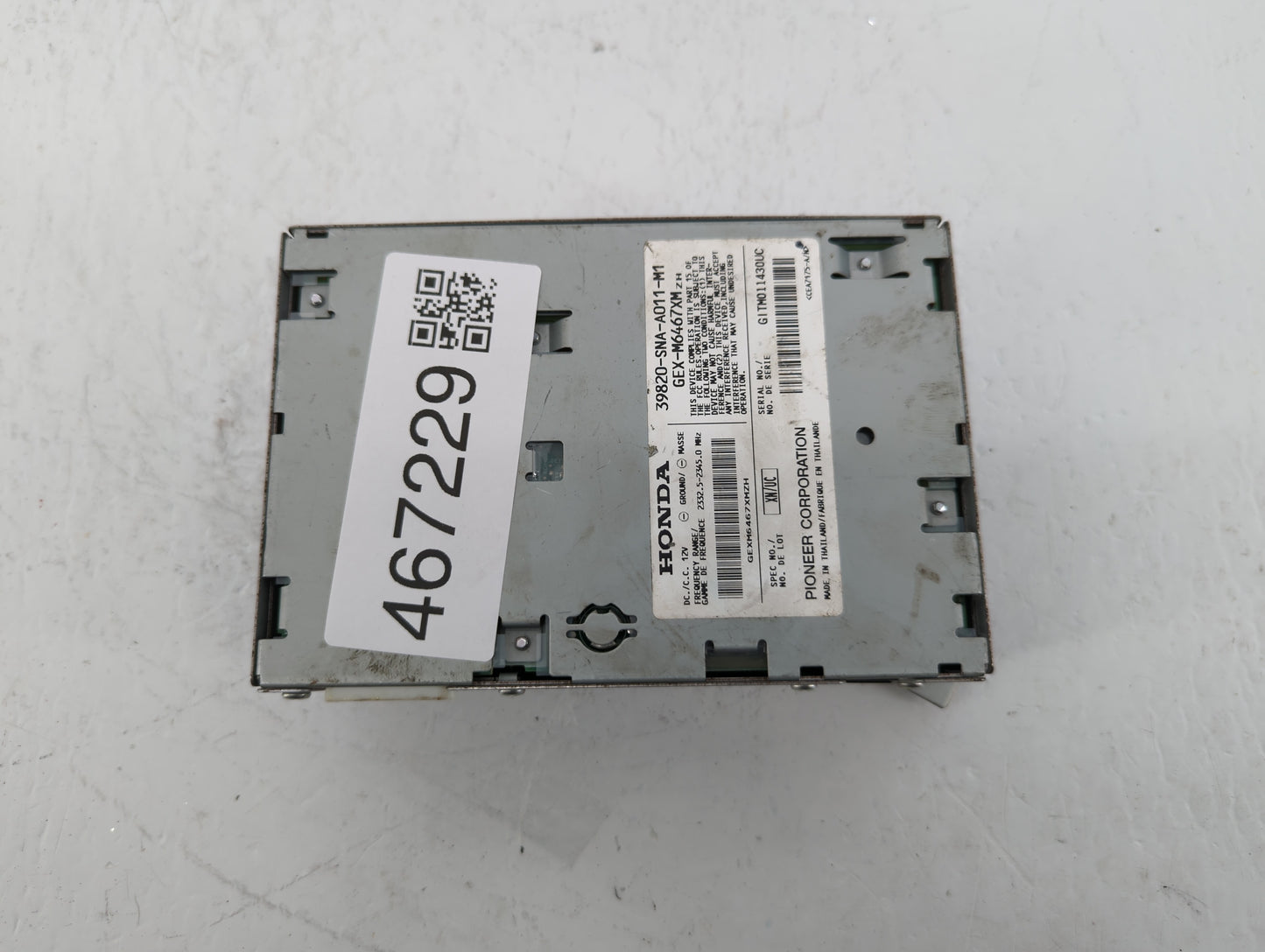 2007-2011 Honda Civic Radio AM FM Cd Player Receiver Replacement P/N:39820-SNA-A011-M1 Fits Fits 2007 2008 2009 2010 2011 OE