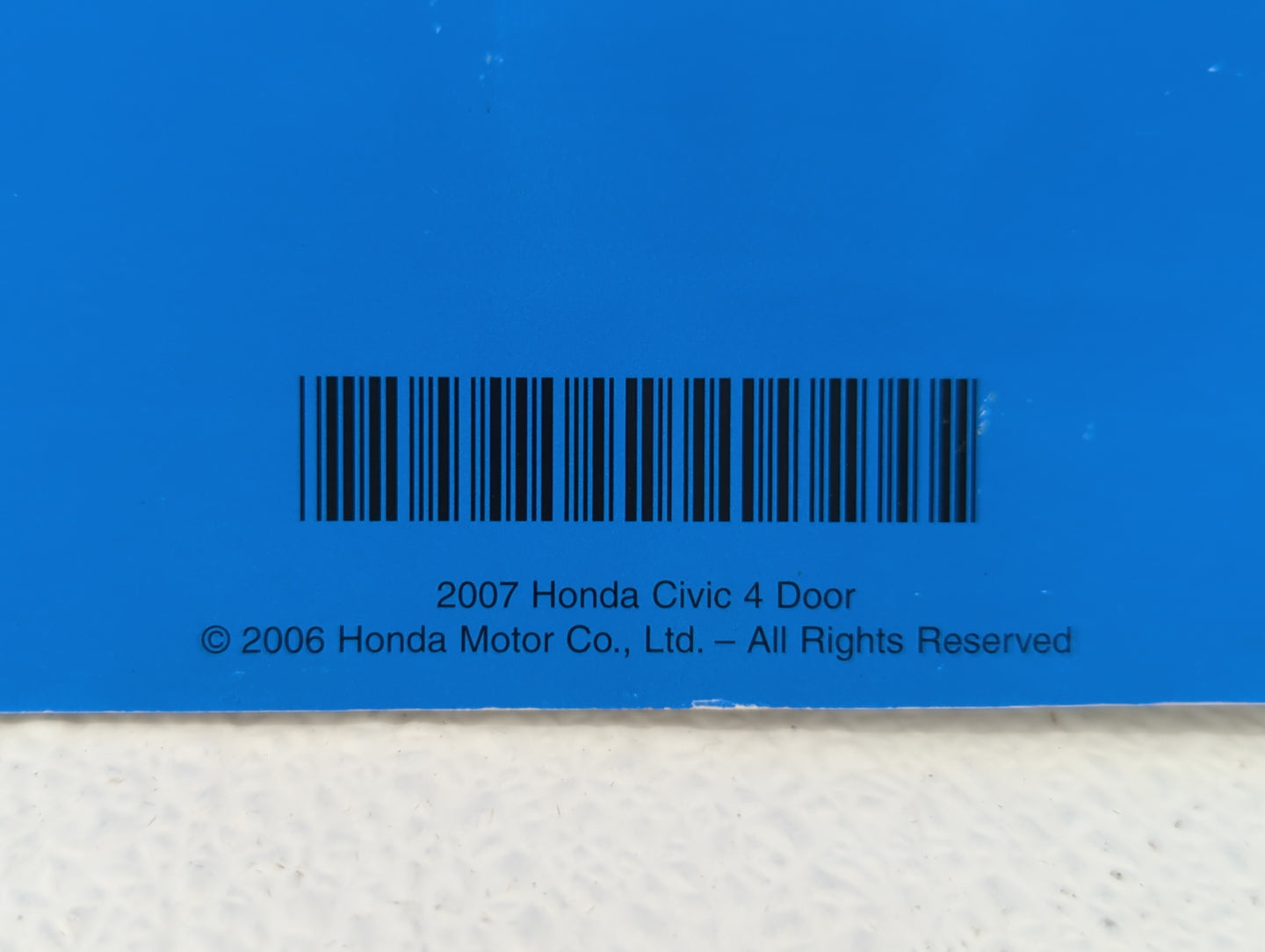 2007 Honda Civic Owners Manual Book Guide OEM Used Auto Parts - Oemusedautoparts1.com