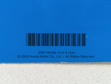 2007 Honda Civic Owners Manual Book Guide OEM Used Auto Parts
