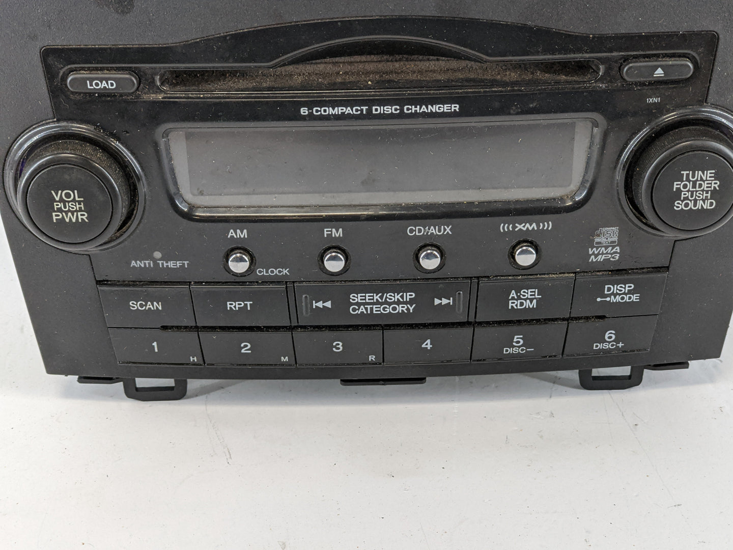2007 Honda Cr-V Radio AM FM Cd Player Receiver Replacement P/N:39100-SWA-A203 Fits OEM Used Auto Parts - Oemusedautoparts1.c