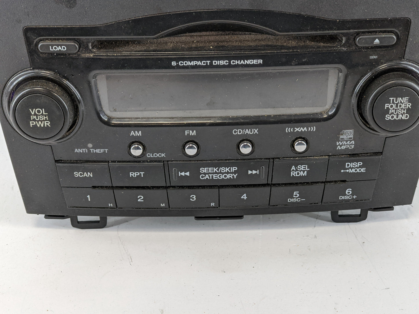 2007 Honda Cr-V Radio AM FM Cd Player Receiver Replacement P/N:39100-SWA-A203 Fits OEM Used Auto Parts - Oemusedautoparts1.c