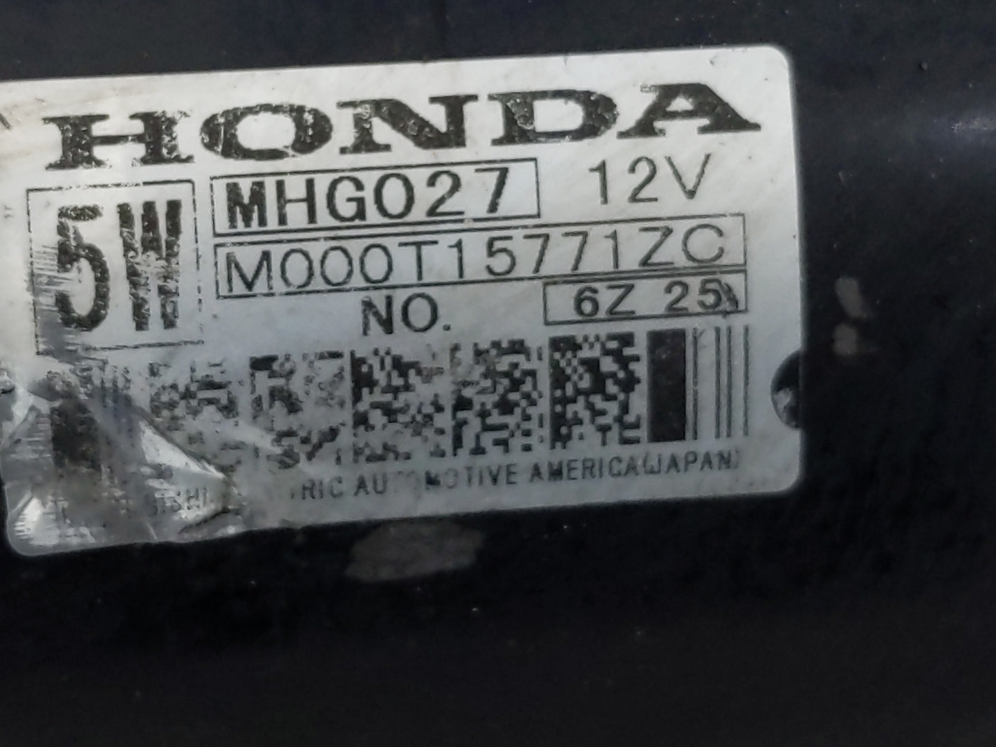 2007-2010 Honda Odyssey Car Starter Motor Solenoid OEM P/N:M000T15771ZC Fits Fits 2007 2008 2009 2010 OEM Used Auto Parts - 