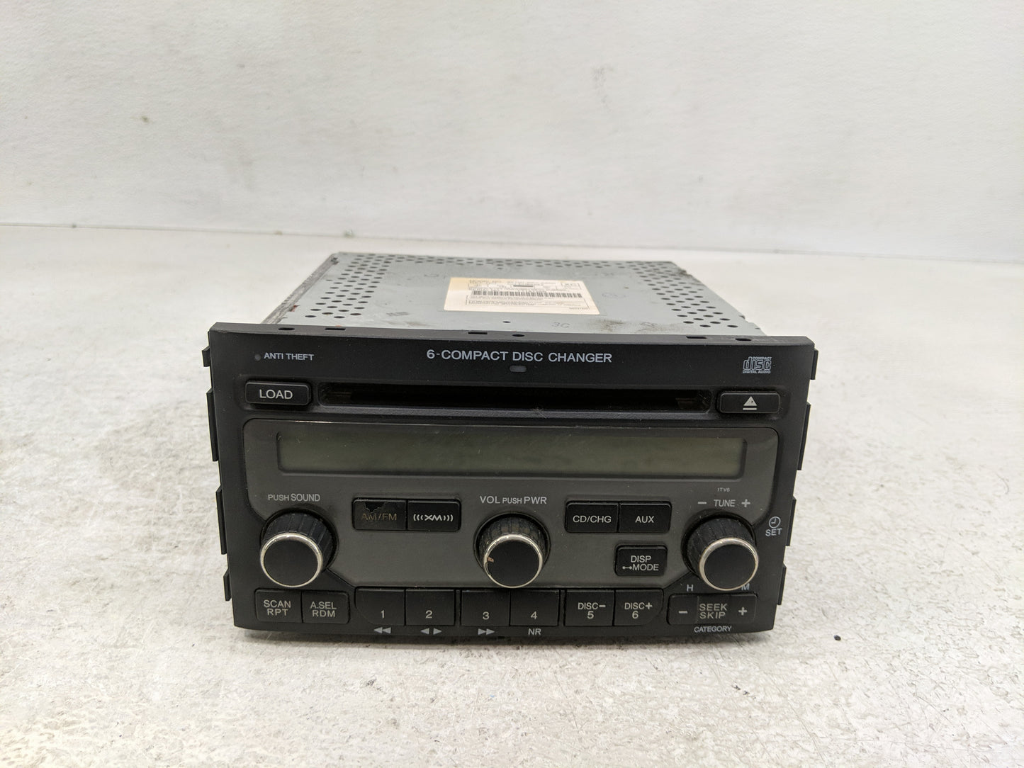 2006-2008 Honda Pilot Radio AM FM Cd Player Receiver Replacement P/N:39100-S9V-A600 Fits Fits 2006 2007 2008 OEM Used Auto P