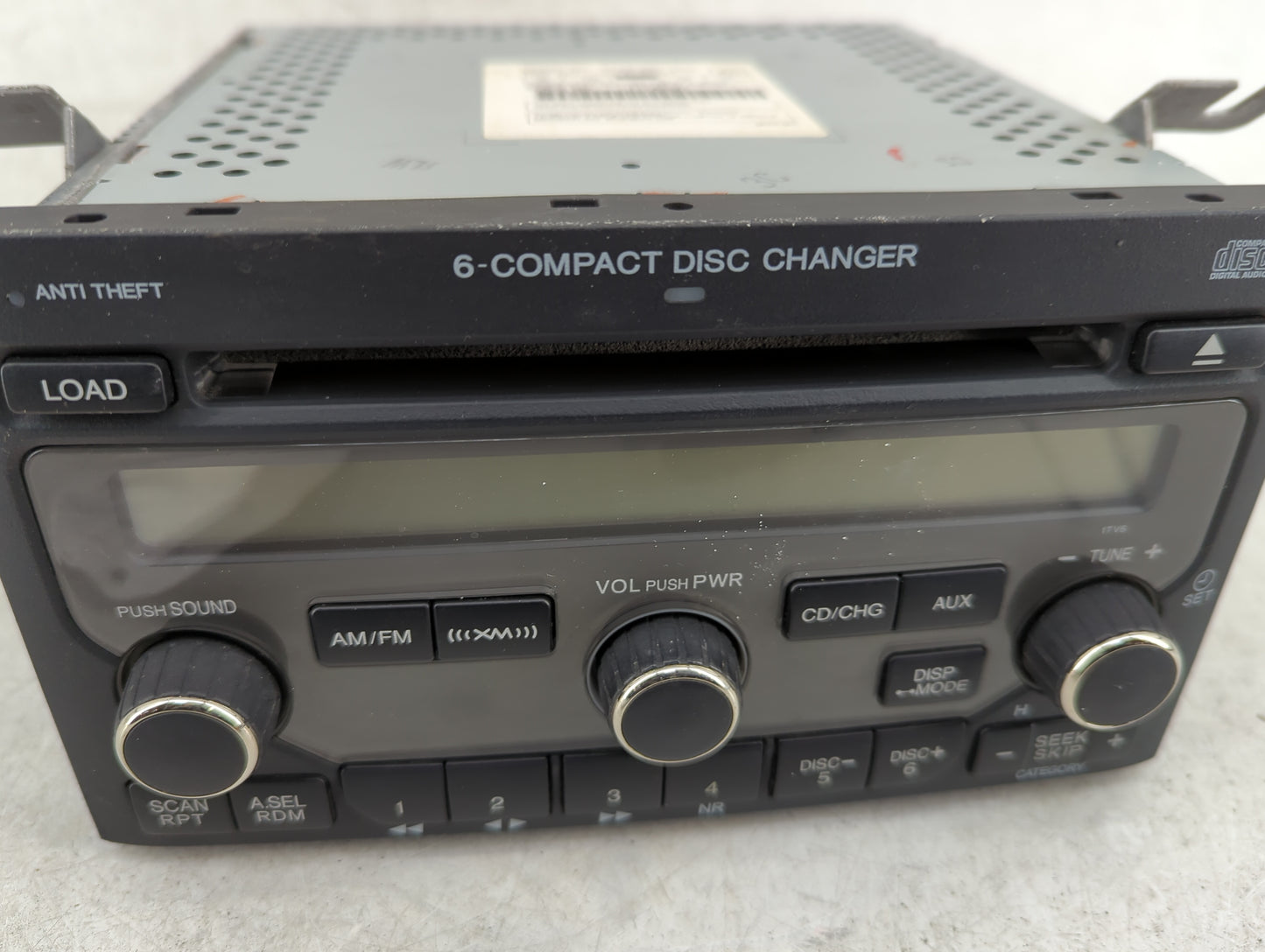 2007 Honda Pilot Radio AM FM Cd Player Receiver Replacement P/N:39100-S9V-A600 CQ-EH8564Z Fits OEM Used Auto Parts - Oemused