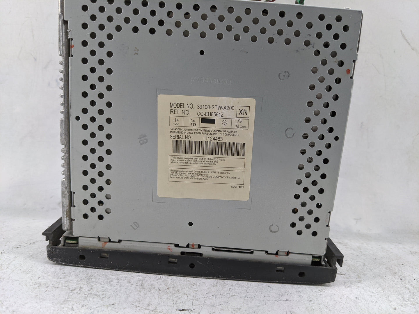 2006-2008 Honda Pilot Radio AM FM Cd Player Receiver Replacement P/N:39100-STW-A200 CQ-EH8561Z Fits Fits 2006 2007 2008 OEM 
