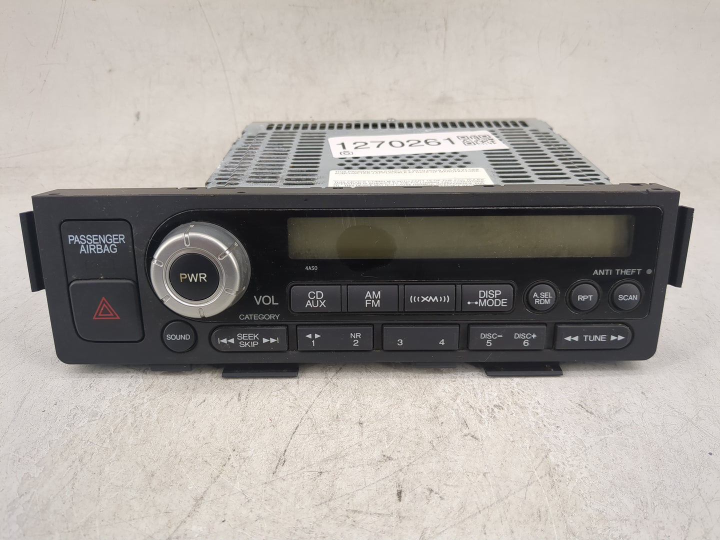 2006-2008 Honda Ridgeline Radio AM FM Cd Player Receiver Replacement P/N:39100-SJC-A400 Fits Fits 2006 2007 2008 OEM Used Au