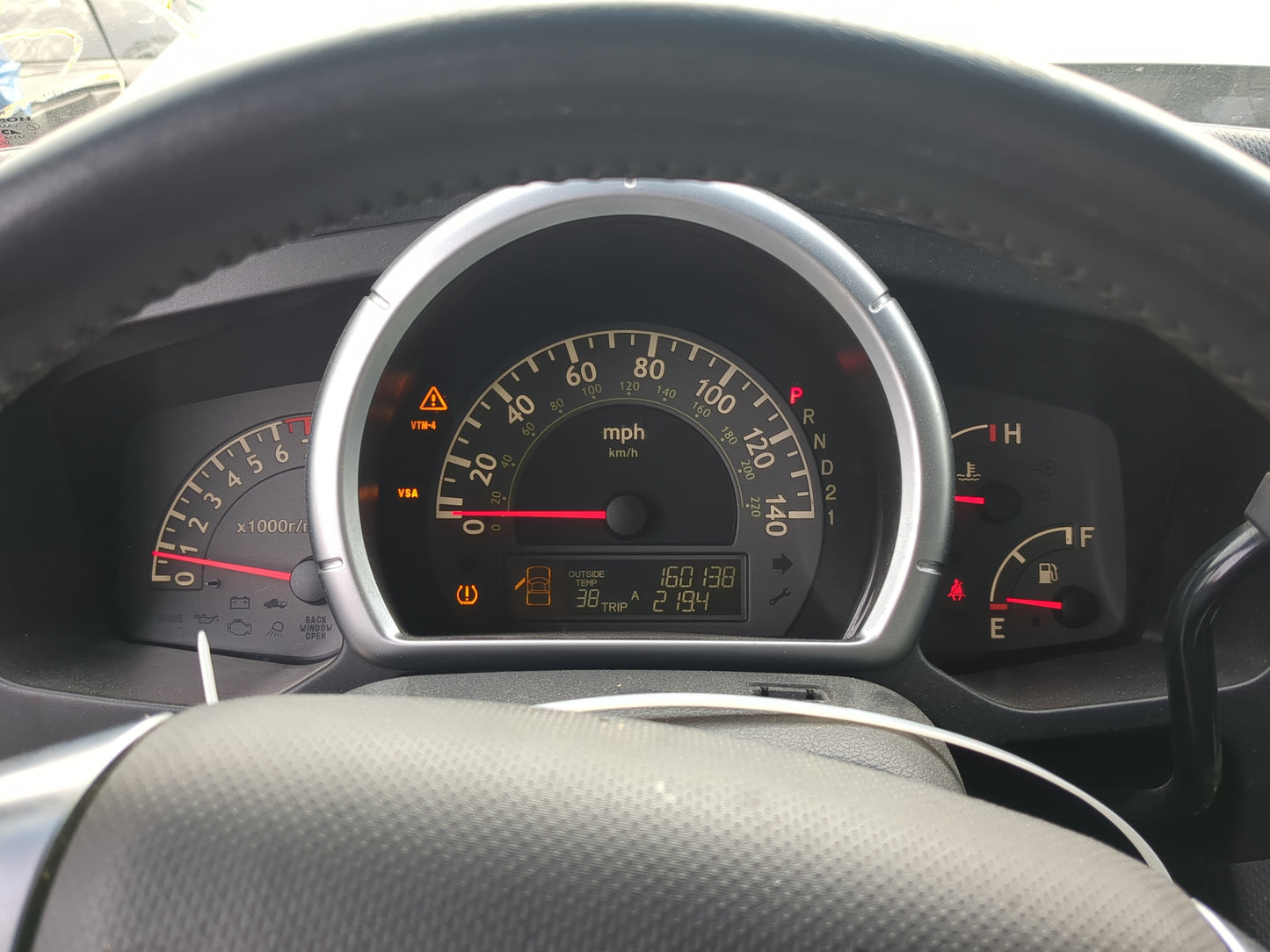 2007-2008 Honda Ridgeline Instrument Cluster Speedometer Gauges Miles:160K Fits Fits 2007 2008 OEM Used Auto Parts - Oemused
