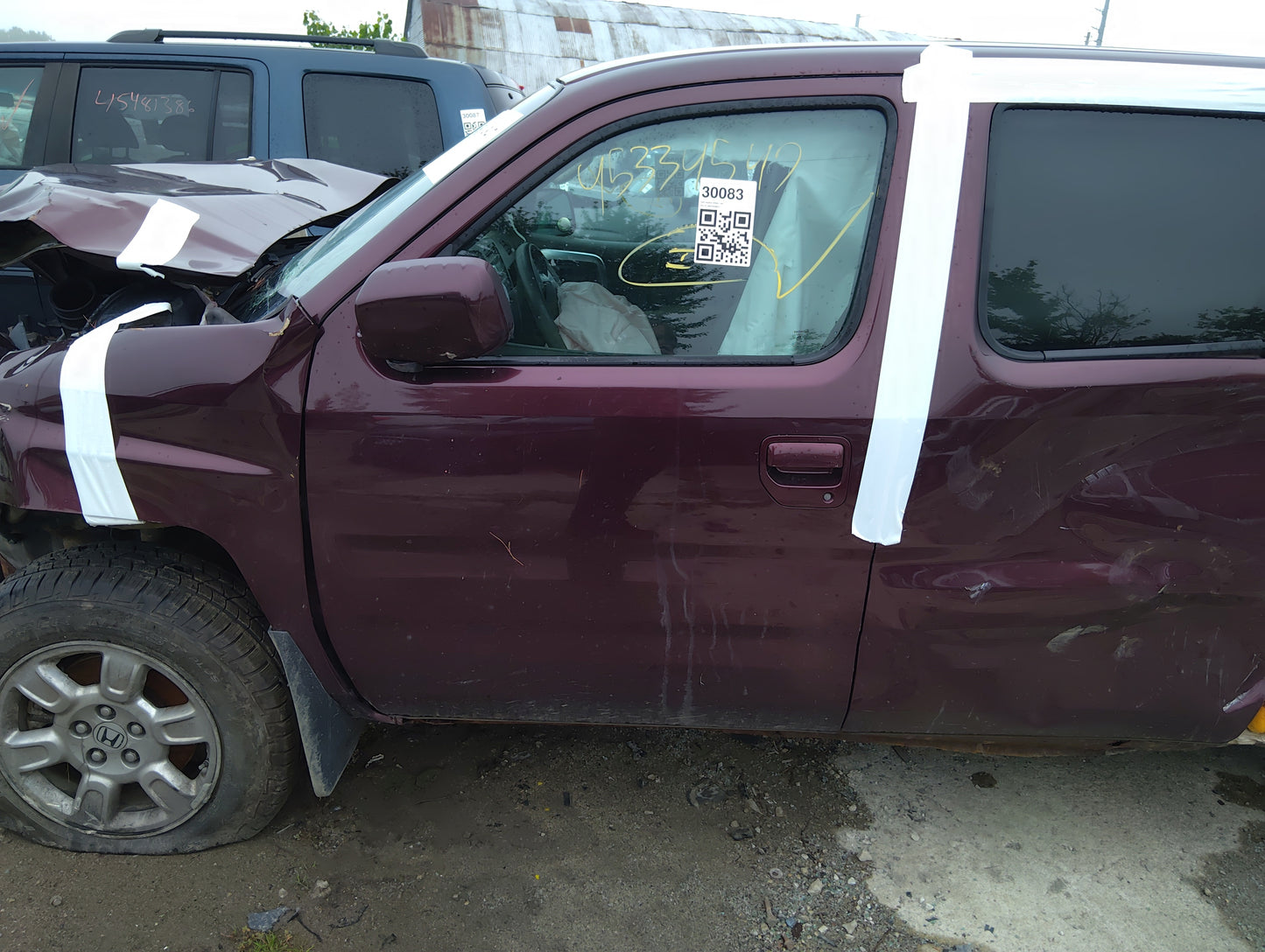 2006-2014 Honda Ridgeline Driver Front Door Oem 5042263 - Oemusedautoparts1.com