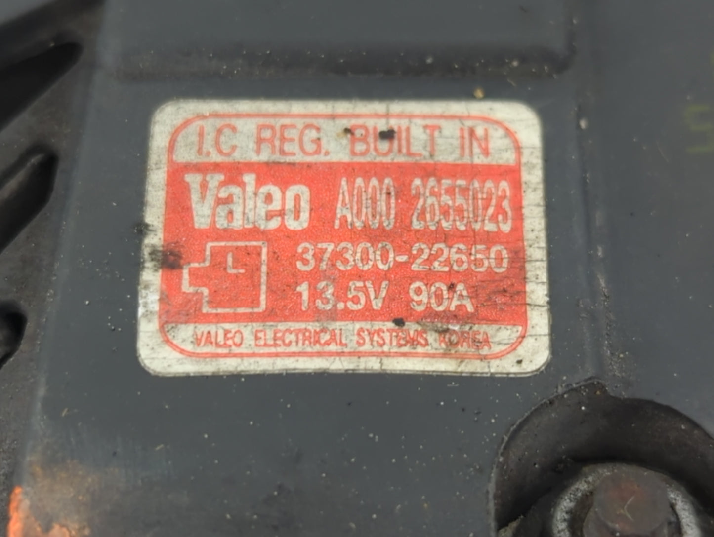 2007 Hyundai Accent Alternator Replacement Generator Charging Assembly Engine OEM P/N:37300-22650 Fits OEM Used Auto Parts -