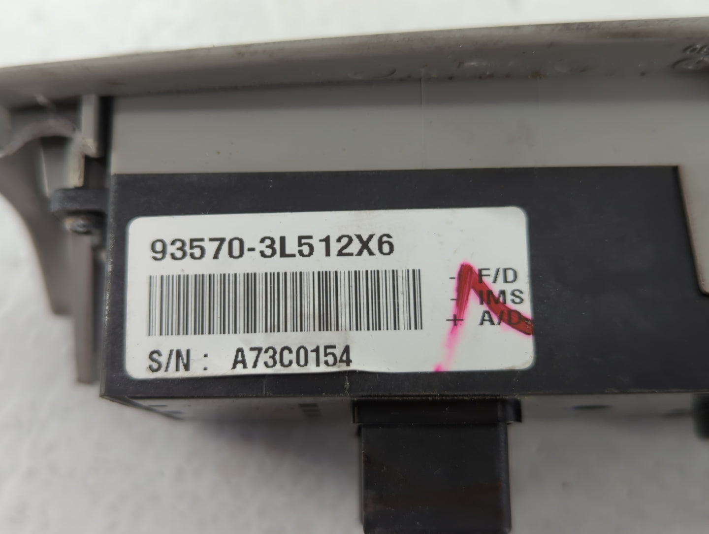 2006-2009 Hyundai Azera Master Power Window Switch Replacement Driver Side Left P/N:93570-3L512X6 Fits Fits 2006 2007 2008 2