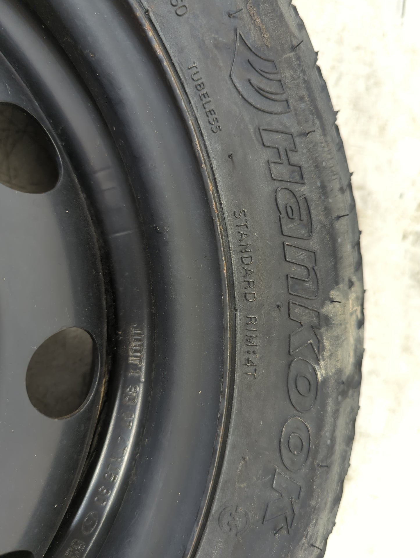 2007-2022 Hyundai Elantra Spare Donut Tire Wheel Rim Oem 1216477 - Oemusedautoparts1.com