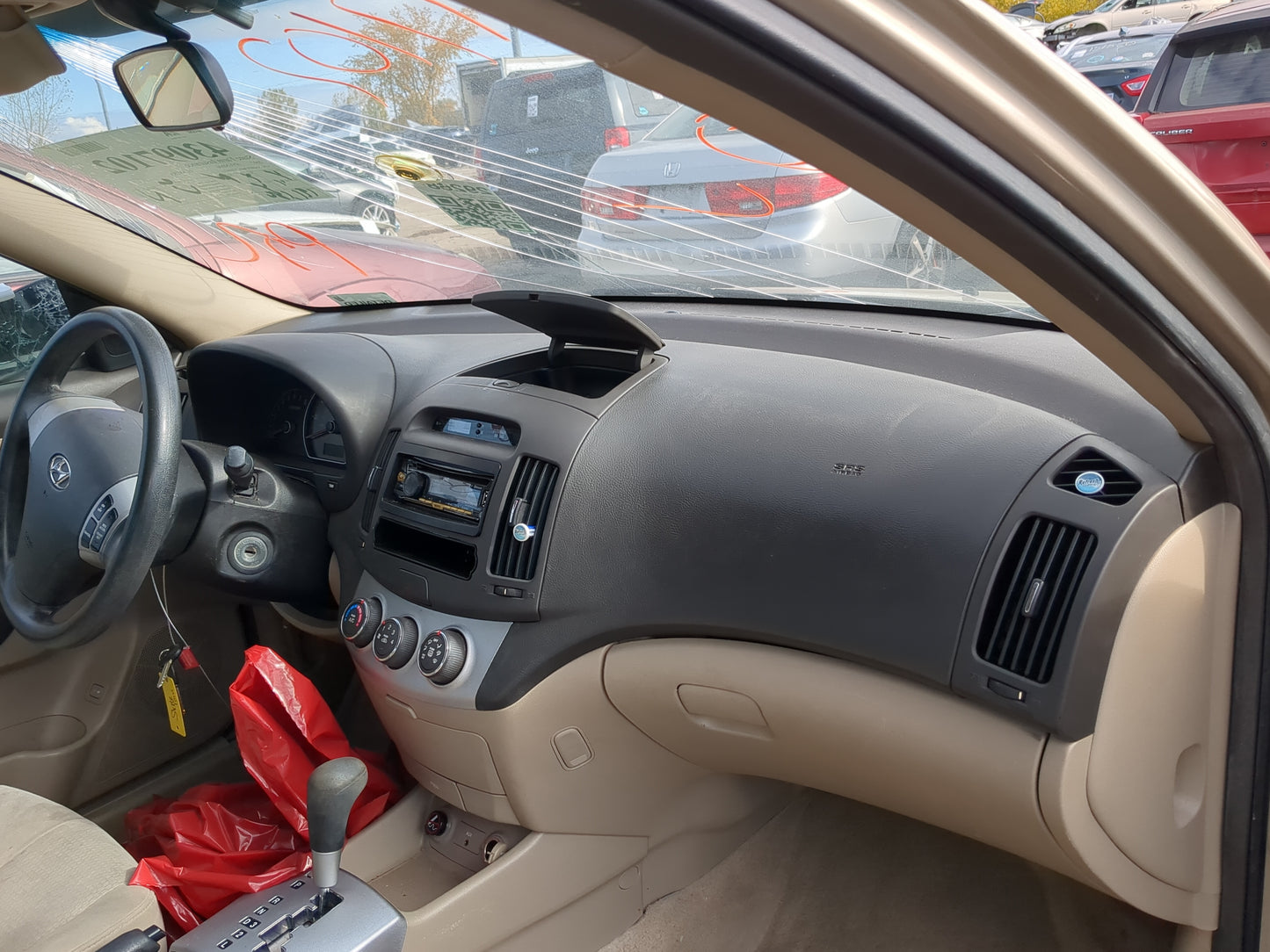 2007-2008 Hyundai Elantra Air Bag Passenger Right Dashboard OEM Fits Fits 2007 2008 OEM Used Auto Parts - Oemusedautoparts1.