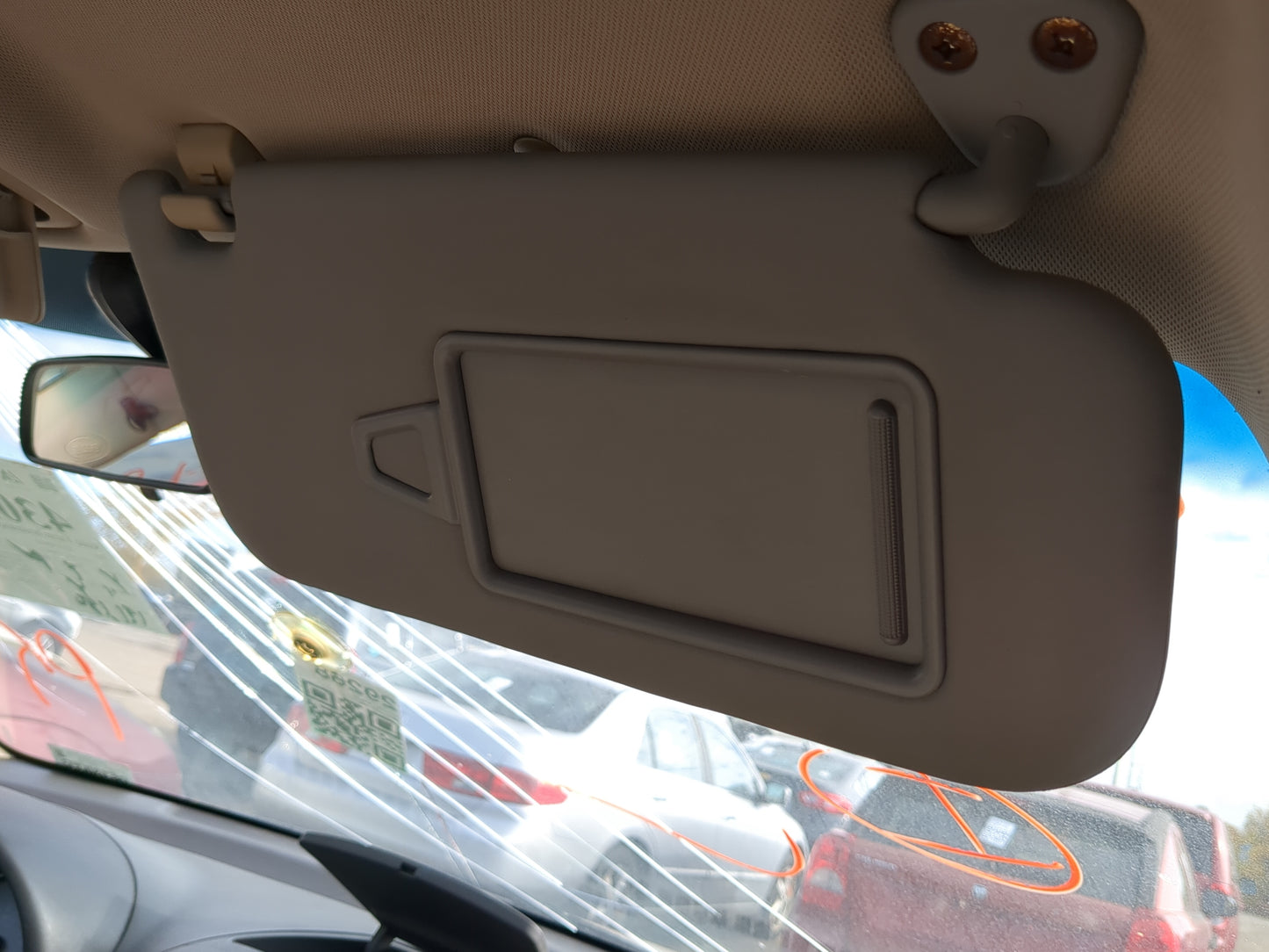 2007-2010 Hyundai Elantra Sun Visor Shade Replacement Passenger Right Mirror Fits Fits 2007 2008 2009 2010 OEM Used Auto Par