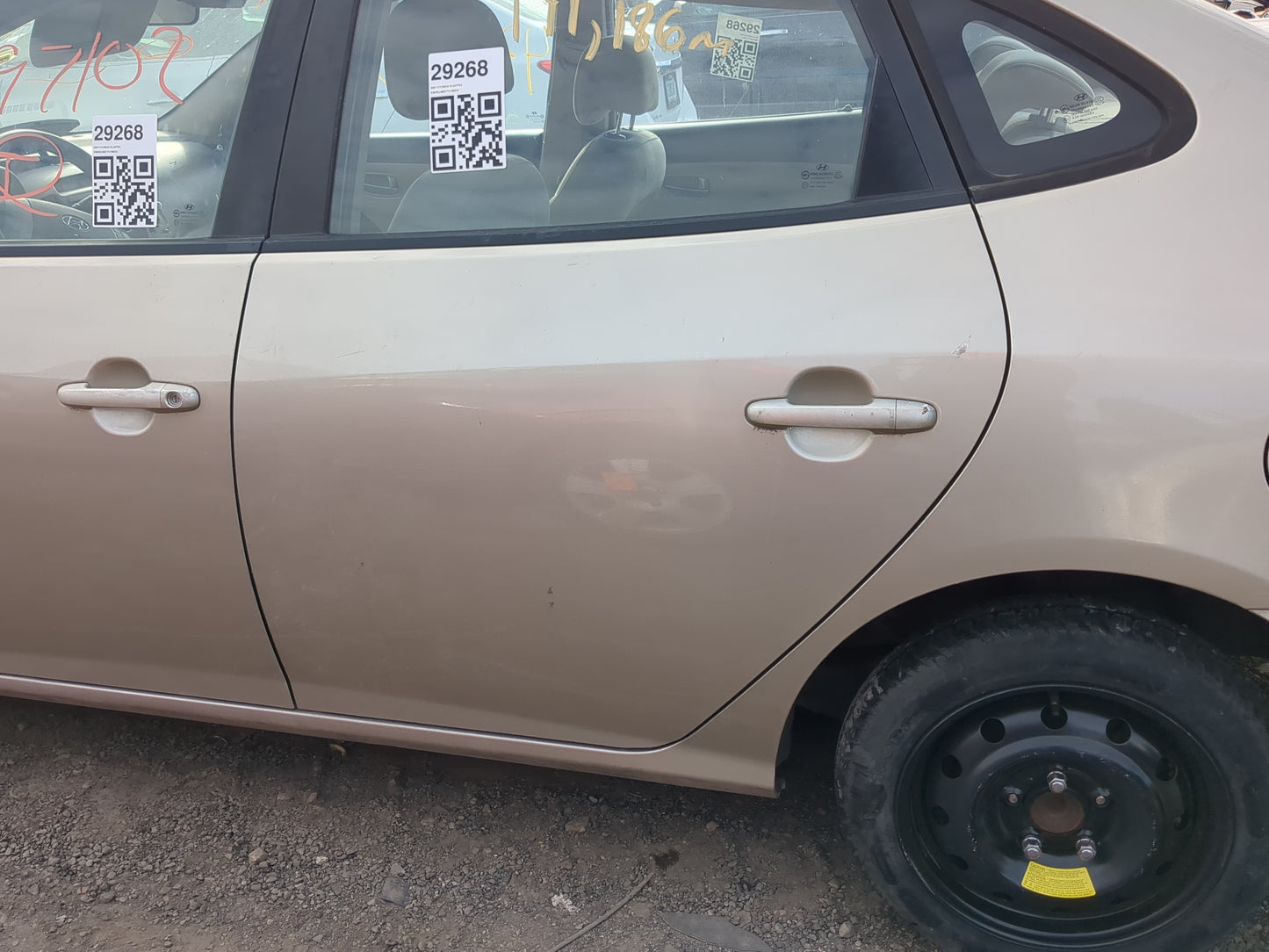 2007-2010 Hyundai Elantra Driver Rear Door Oem - Oemusedautoparts1.com